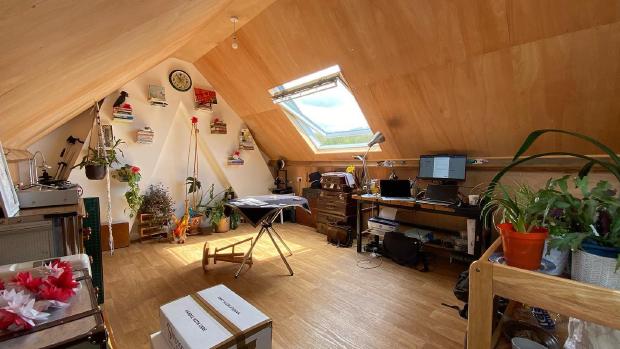 Devon Magician and artist attic studio